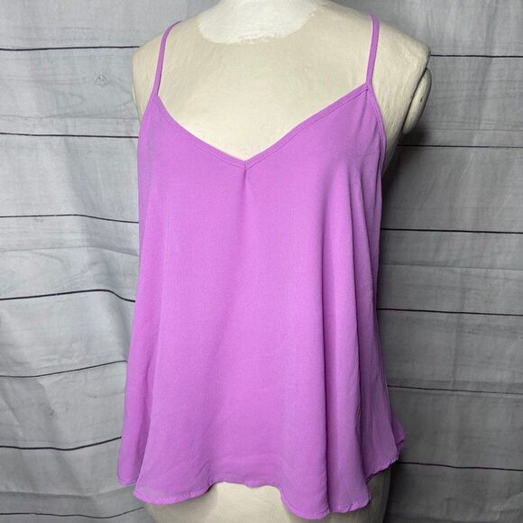 Dainty Hooligan lilac purple tank top T strap Larg - Picture 1 of 6